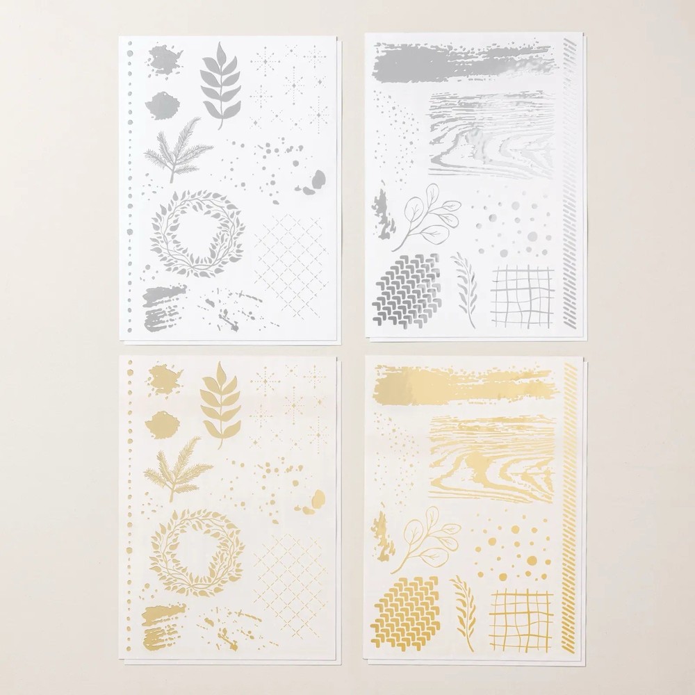 Stampin Up Metallic Textures Rub-Ons New Pack!