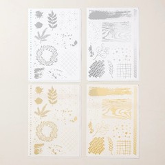 Stampin Up Metallic Textures Rub-Ons New Pack!