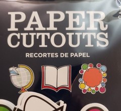 Pen + Gear 15 Count Paper Cutouts (3 Different Shapes)|New|USA SELLER|SHIPS FAST