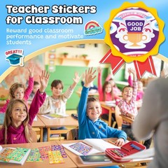 Smelly Reward Stickers for Kids – 48 Sheets 12 Scents 1320 Pieces, Scented Sc…