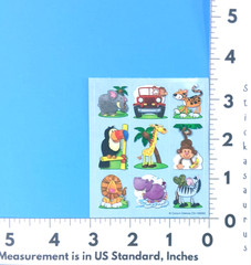 Carson Dellosa Jungle Animals Mini Sticker Sheets Lot Of 5