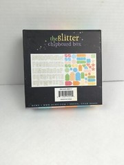 105 Box Chipboard Letters Shape Glitter Pastel Scrapbooking Craft Supply Rainbow