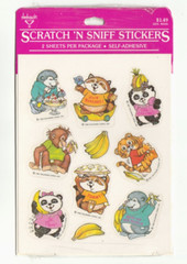 Vintage Ambassador Hallmark Shirt Tales Scratch n Sniff Stickers NIP 1982 EC