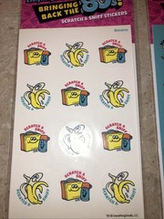 Vintage Reproduction Scratch And Sniff Stickers 2 Packs Banana And Root Beer New