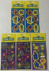 Vintage 1998 Sesame Street Stickers Gibson Greetings Lot of 5 Packs. Big Bird