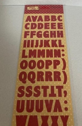 Reminisce – Stickers – Good Boy – Red – Upper & Lowercase – New Package
