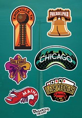 MINI Travel Stickers – 65 Locations!