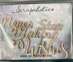 Lot of (4) Chipboard Accents by Scrapaholics, Quotes, Nature- New