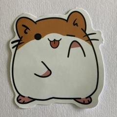 7 Multicolor Waterbottle Diary Stickers Set – Cartoons, Animals, Hamster Designs
