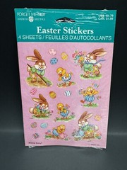 3 Sets Vintage Forget Me Not Easter Stickers NOS! 4 Sheets Each AGC