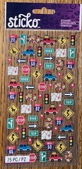 Sticko MINI ROAD TRIP TRAVEL ICONS VACATION TRAVEL Car Signs Map Luggage Sticker