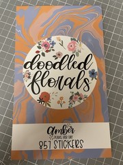 Amber Plans Her Day Doodled Florals Sticker Book 857 Planner Stickers 30 Pgs