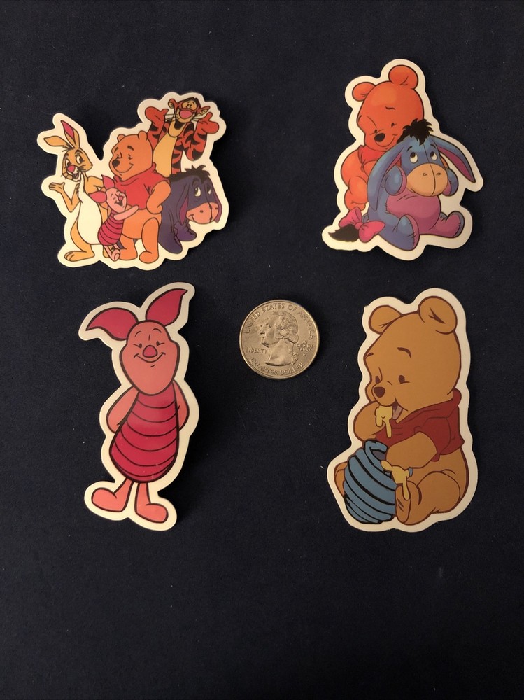 Disney Stickers – Disney Winnie The Pooh / Tigger Lot of 4 Stickers.