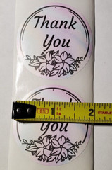 10 piece, 2″ inch Thank you Decals Seals Labels Craft Stickers.
