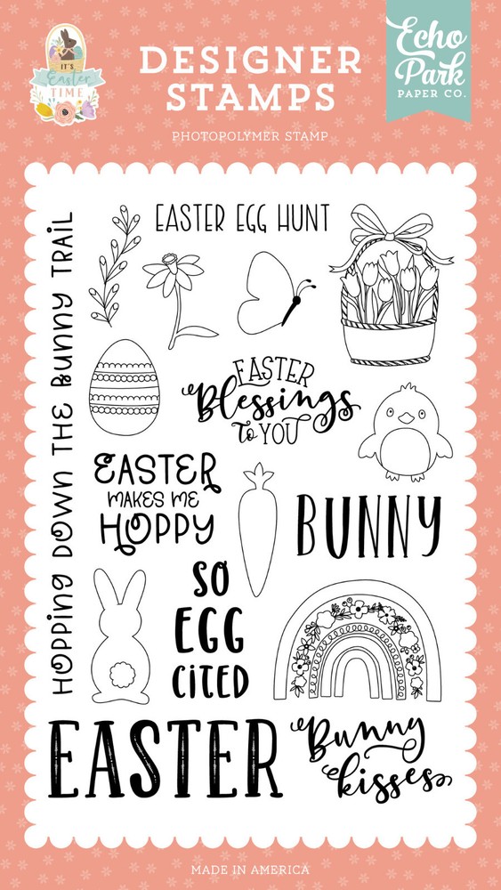 ECHO PARK Designer Die Set ACRYLIC STAMPS – SO EGG CITED