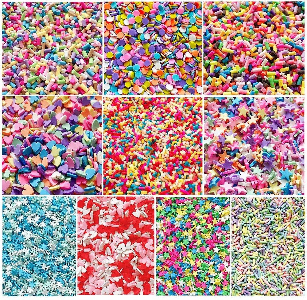 EHOPE Fake Sprinkles Polymer Faux Resin Mixed-10C-120G