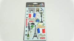 Vintage Stickopotamus Binder Stickers Foil Paris France Eifel Tower Stickers
