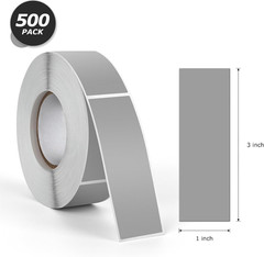 500 Pack 3×1 Inch Rectangle Adhesive Scratch Off Stickers Labels