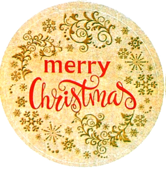 12 MERRY CHRISTMAS CARD HOLIDAY SEALS STICKERS USA MADE #47 FAST USA SHIPPING!