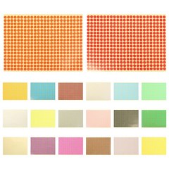 20 Sheets Removable Dot Stickers Color Circle Colored Adhesive Dots Labels