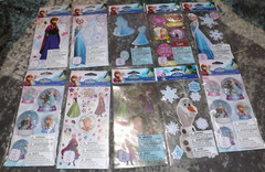 HUGE NEW LOT of 11 DISNEY FROZEN theme OLAF ELSA ANA scrapbooking stickers
