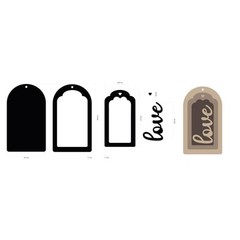 Stamperia Crafty Shapes – Timeless Tag, KLSM54