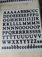 Creative Memories Black Letters & Numbers- 6 Complete Sets- Scrapbooking