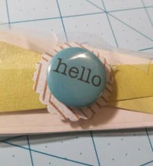 Scrapbooking 3 Mixed Items: «One Of A Kind» Tag, «Smile» Diecut & Ribbon – NEW