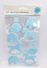 Martha Stewart Felt Applique Stickers Lot of 5- BABY Numbers, Sheep, Nursery NEW