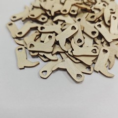 100pcs Mini Cowboy Boots Wood DIY Approx. 0.87×0.67×0.1 in / 2.2×1.7×0.25 cm