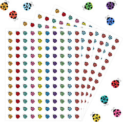 3000PCS Small Sun Stickers for Arts & Crafts, Mini Sunshine Sticker Bulk, 10 Des