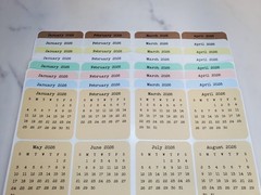 Mini Calendar Stickers for Planners and Journals – 2024, 2025, or 2026