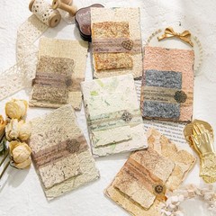 168 Sheets Scrapbook & Embossed Textured Paper Assorted Set – 6 Multicolor