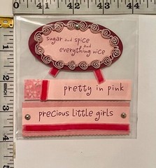 BABY PINK/ GIRL *Jolee’s Scrapbooking Embellishments *NEW OLD STOCK 2004*