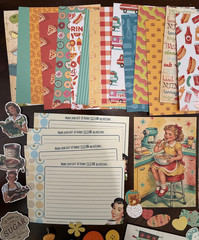 Retro 1950’s – 60 Pc. Lot Junk Journal Ephemera Embellishments Recipes Baking