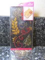 Gems Leaves Swirls Yellow Red Tree Branch Fall Bling Jolee’s Stickers Craft