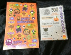 Creatology Halloween Stickers 237 Pieces TPC Studio Clear Halloween Rub-ons