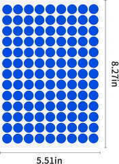 2340 PCS Colored Dot Stickers 1/2″ Color round Circle Stickers Colored Coding La