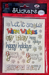 Provo Craft Christmas Scrapbooking Stickers; 6 Packages Including Stand-Outs