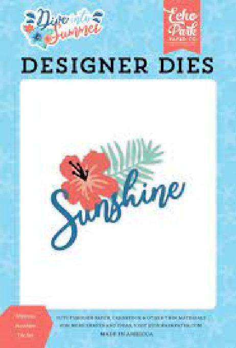 Echo Park Designer Metal Cutting Dies HIBISCUS SUNSHINE