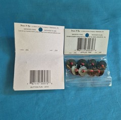 Apples and Pencils Buttons 2 Packages by Dress It Up NIP Sewing Scrapbooking