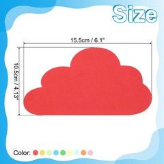 4.2×6.1″Cutouts Paper, 108Pcs Clouds Assorted Color Paper, Multicolor