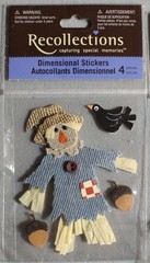 New Recollections scrapbook stickers Halloween FALL cute scarecrow crow acorns