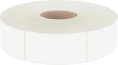 600 PCS Rectangular Stickers, Blank Write on Labels Self-Adhesive Roll White