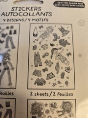 Vintage 90s AGC Fashion Girls Sticker Activity 10 Sheets Paper Doll Style New