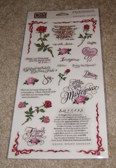 PSX Designs Sticker Sheet ~ Roses and Sentiments. RHTF