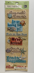 K & Company Chipboard Stickers-Variations-Tim Coffey, Brenda Walton, K Panacci