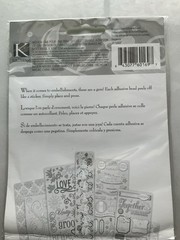 K&Company ELEGANCE SWIRL Adhesive Gems 12×4.5in BENT Rhinestone Faux Pearl 7 pcs