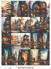 NEW YORK #1 – COMPLETE SHEET OF 20 STICKERS