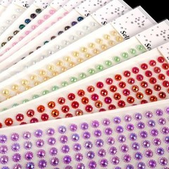 CraftbuddyUS CB111 – 112 pcs x 10 mm Aurora Borealis Beaded Gems, Color – Gold